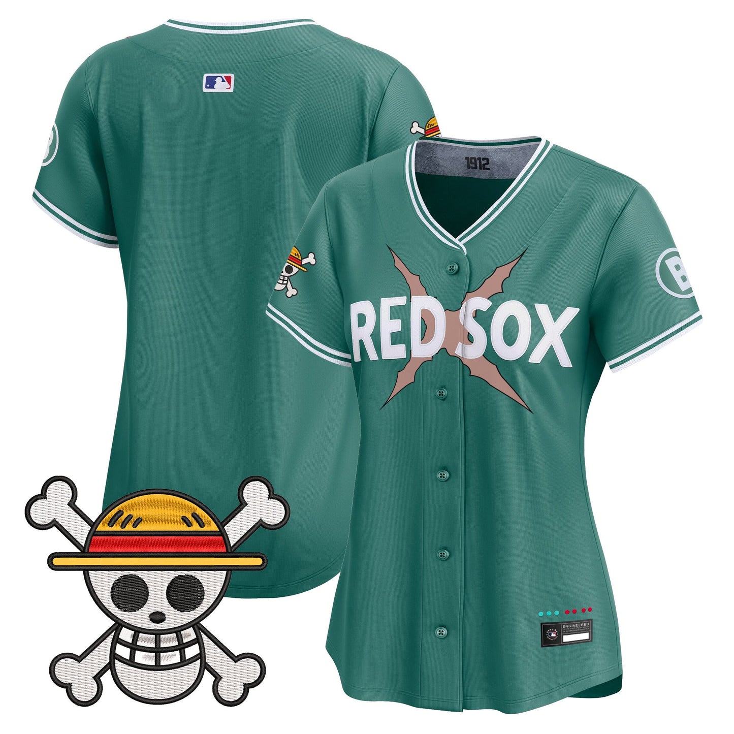 Women's Boston Red Sox x One Piece Vapor Premier Limited Jersey - Stitched