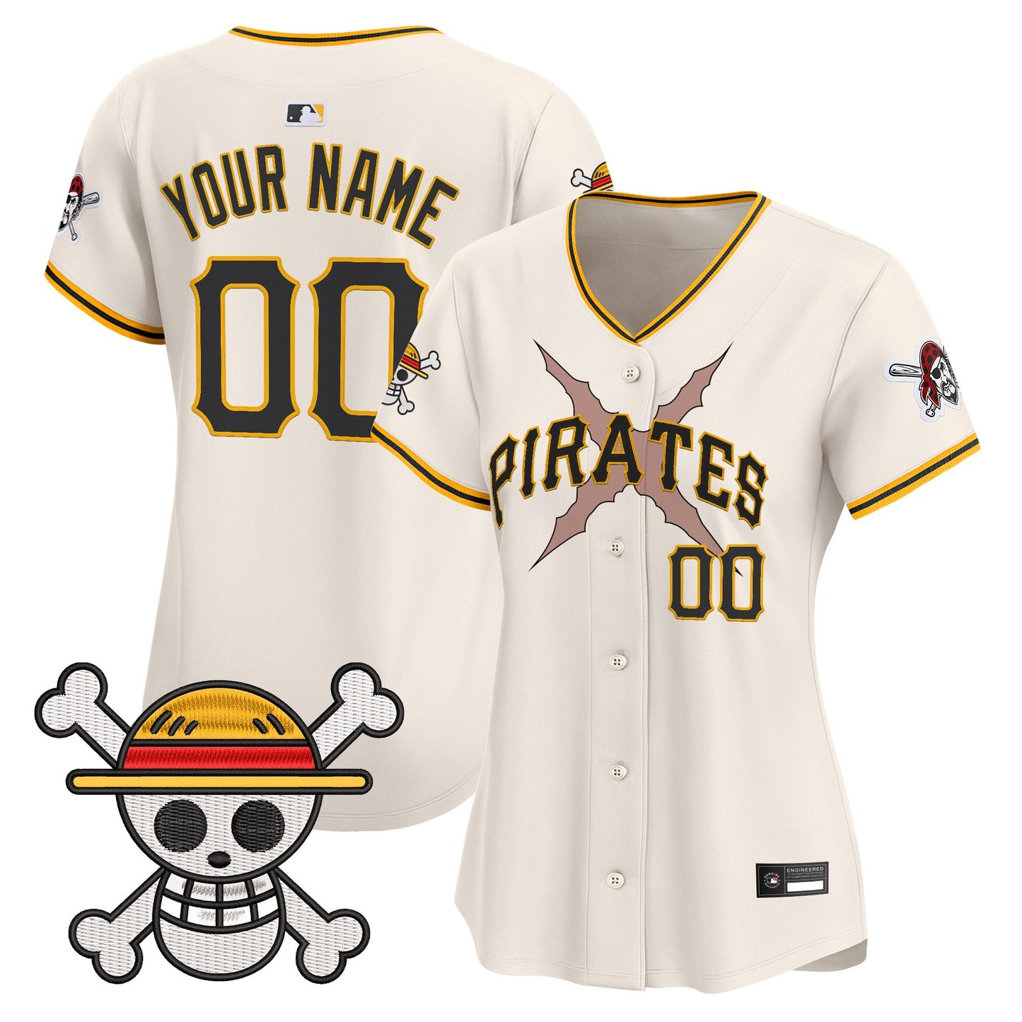 Pittsburgh Pirates x One Piece Vapor Premier Limited Custom Jersey - Stitched