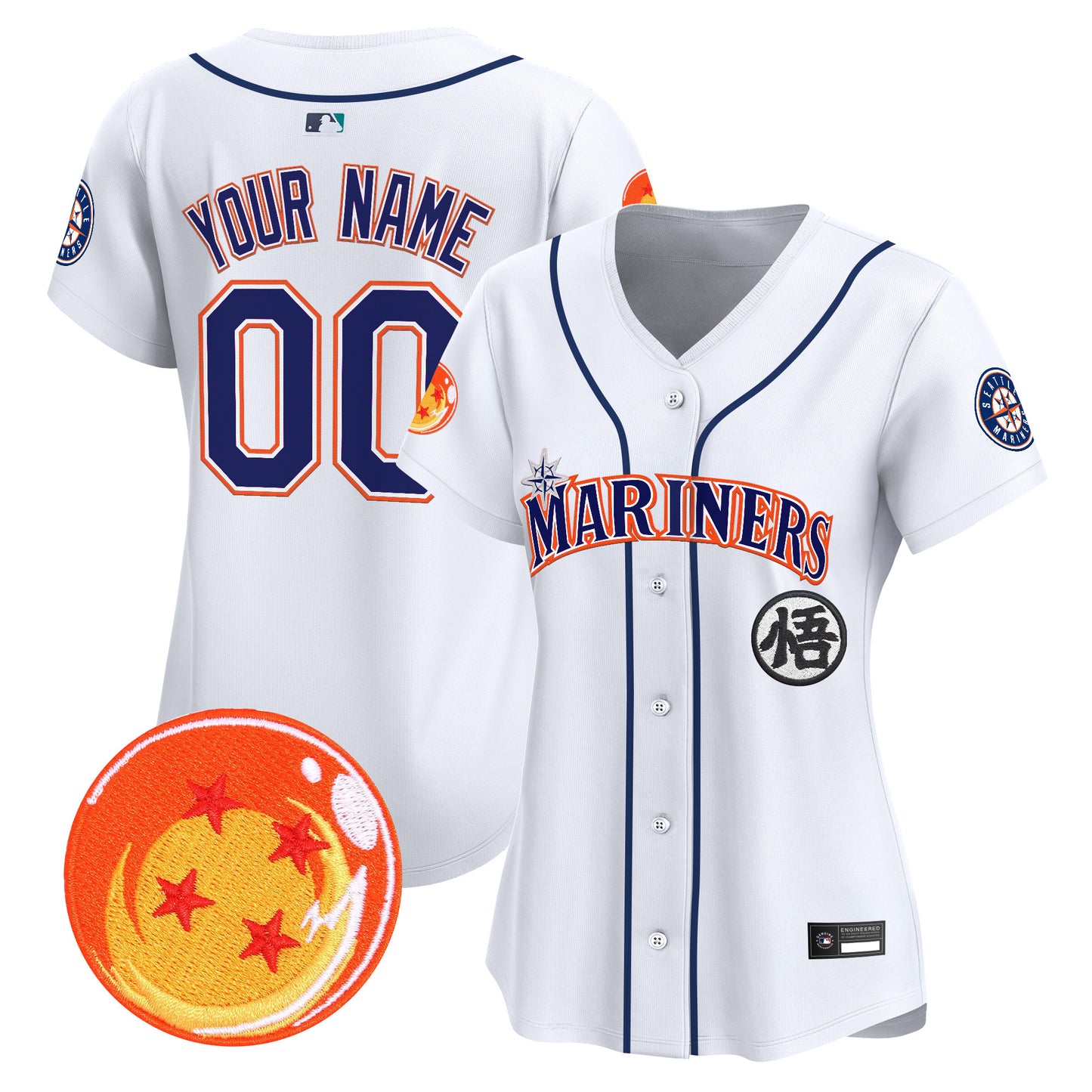 Seattle Mariners x Dragon Ball Vapor Premier Limited Custom Jersey - All Stitched