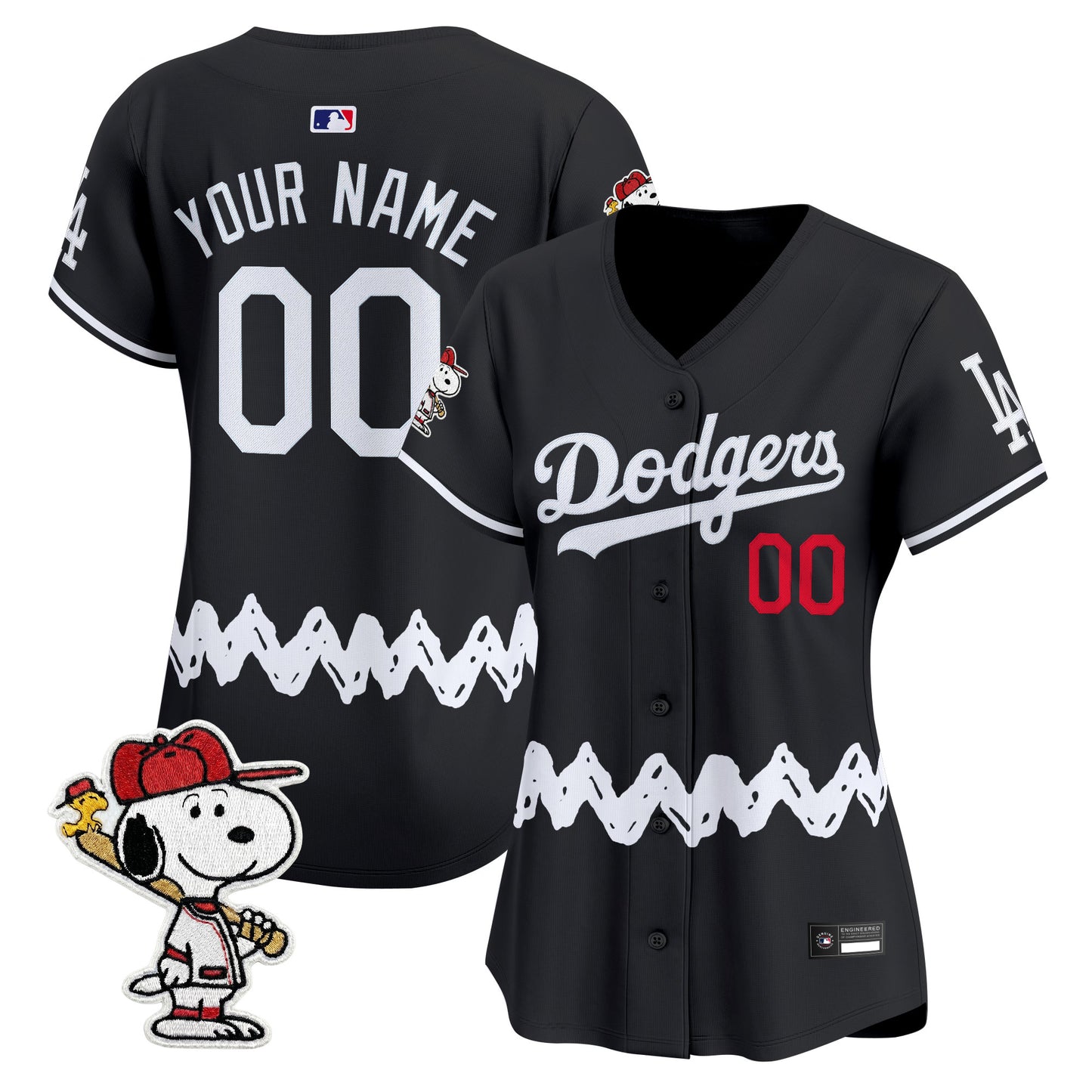 Los Angeles Dodgers x Peanuts Vapor Premier Limited Custom Jersey - Stitched