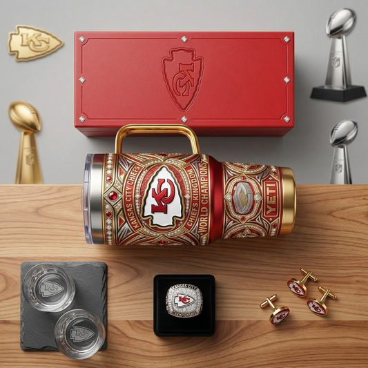 Chiefs 40 oz Tumbler with Handle and Lid