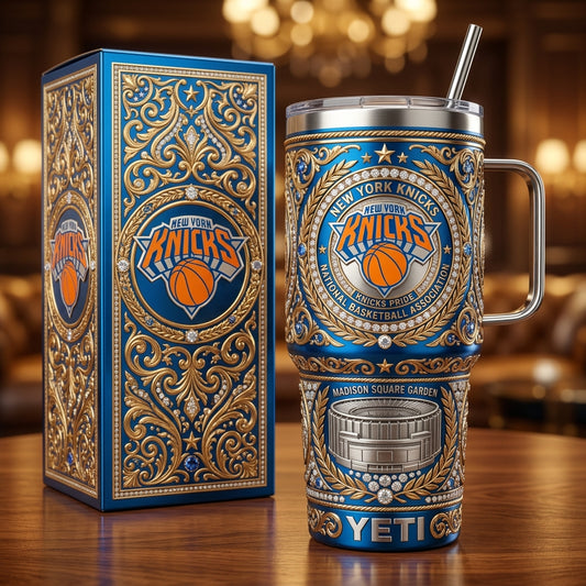 New York Knicks 40oz Tumbler with Lid and Straw