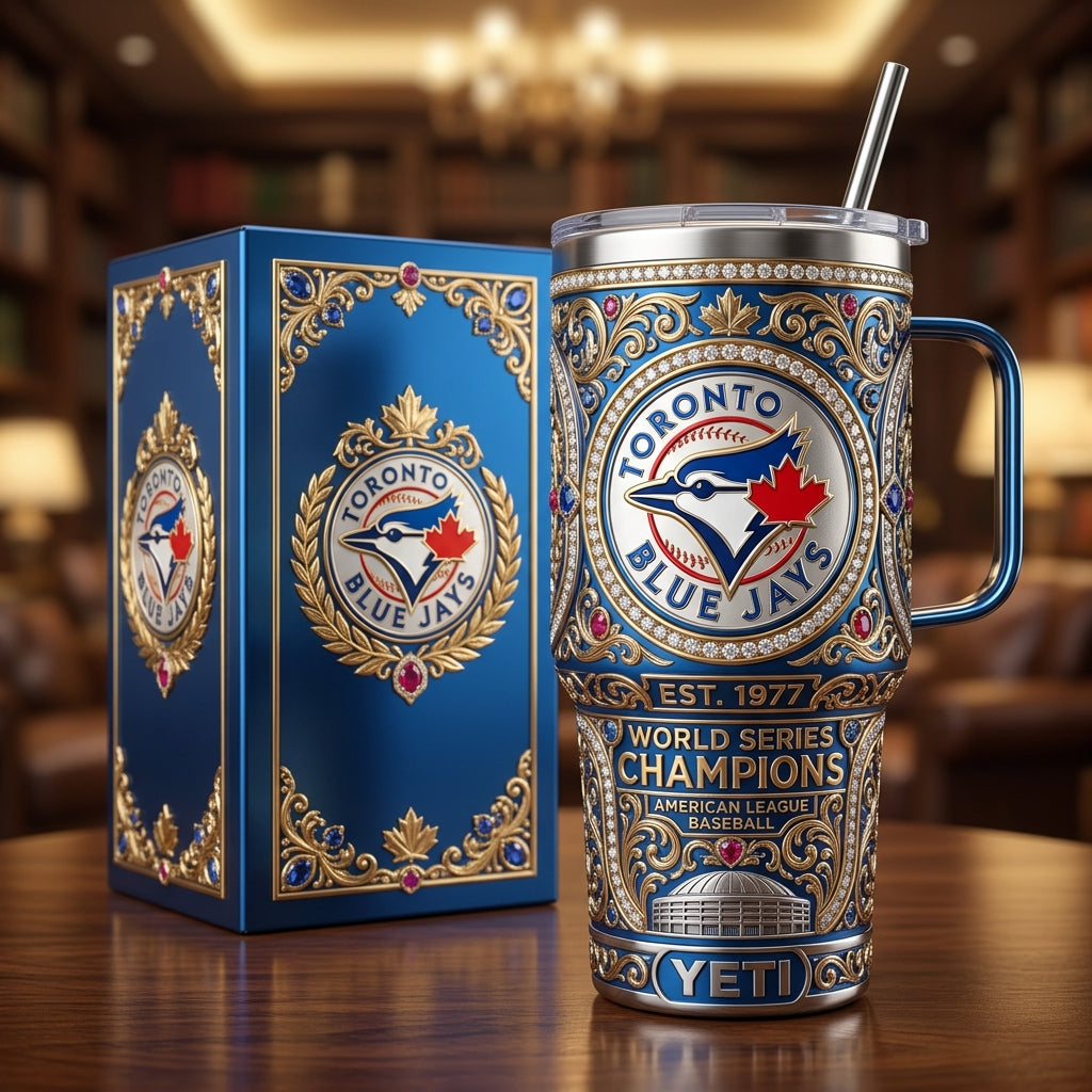 Toronto Blue Jays 40oz Tumbler with Lid and Straw