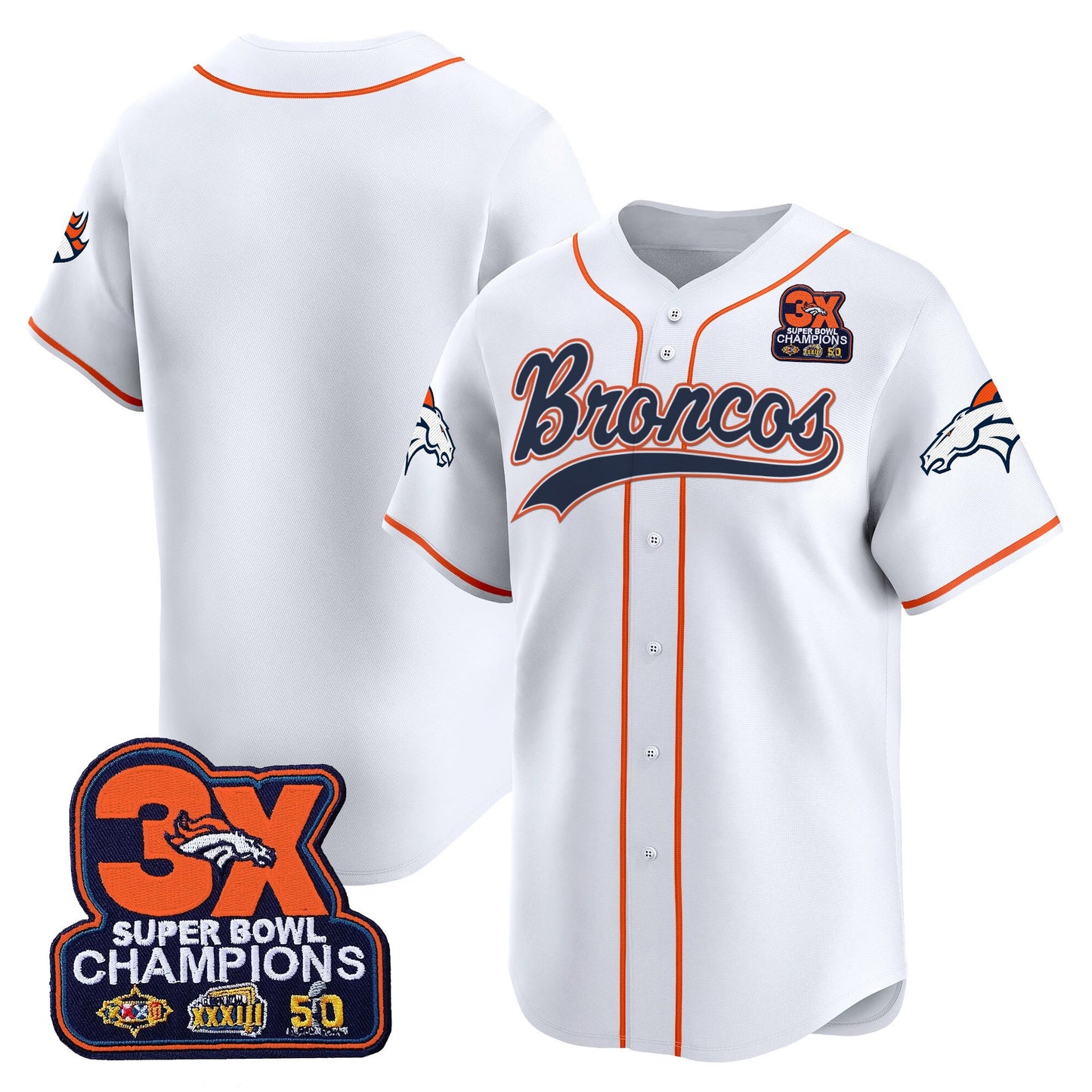Men's Denver Broncos 2025 Vapor Baseball Jersey - All Stitched