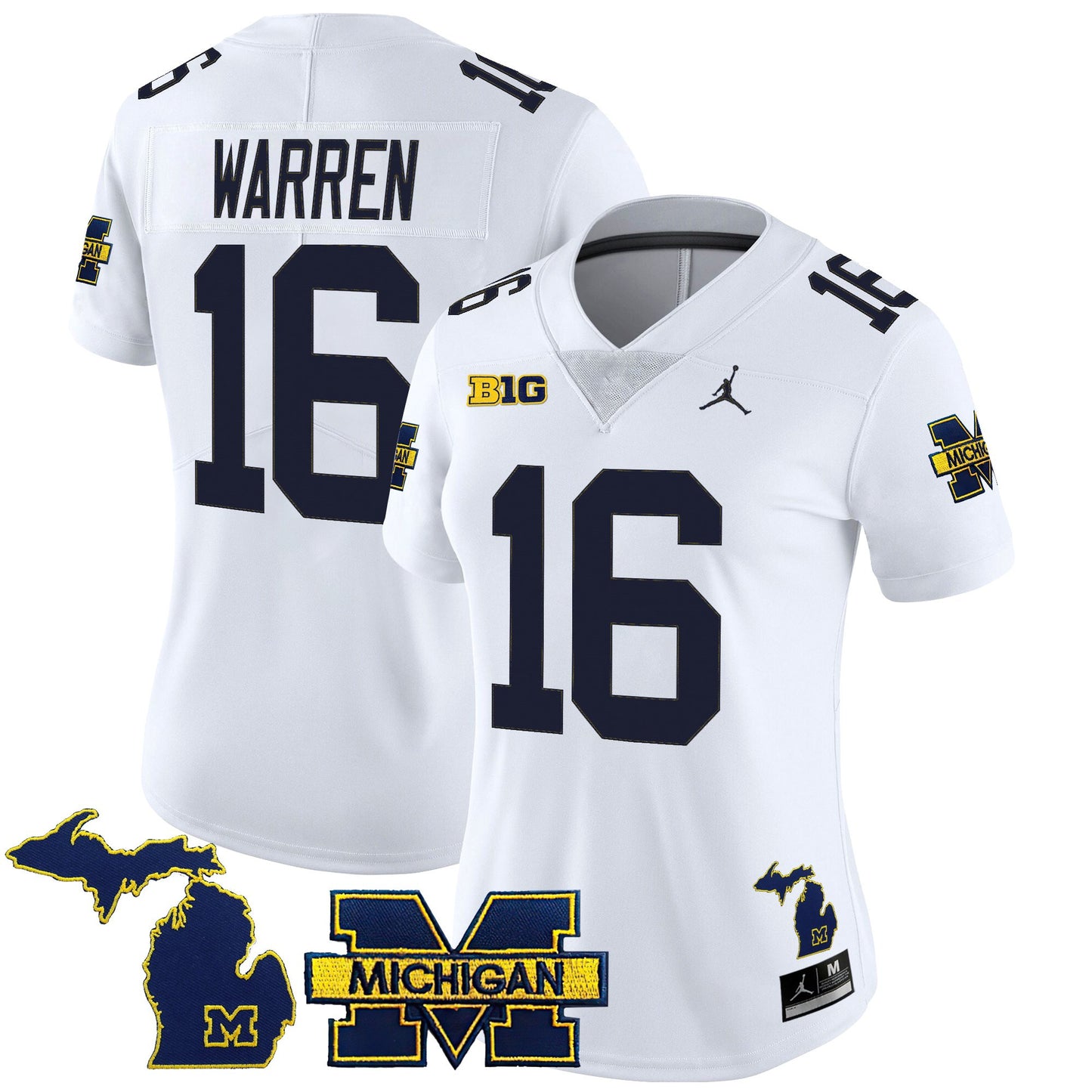 Women's Michigan Wolverines 2025 Vapor Limited Jersey - All Stitched