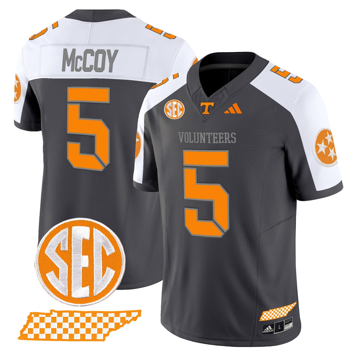 Men's Tennessee Volunteers 2025 'Smokey Grey Series' Vapor Limited Jersey V3 - All Stitched