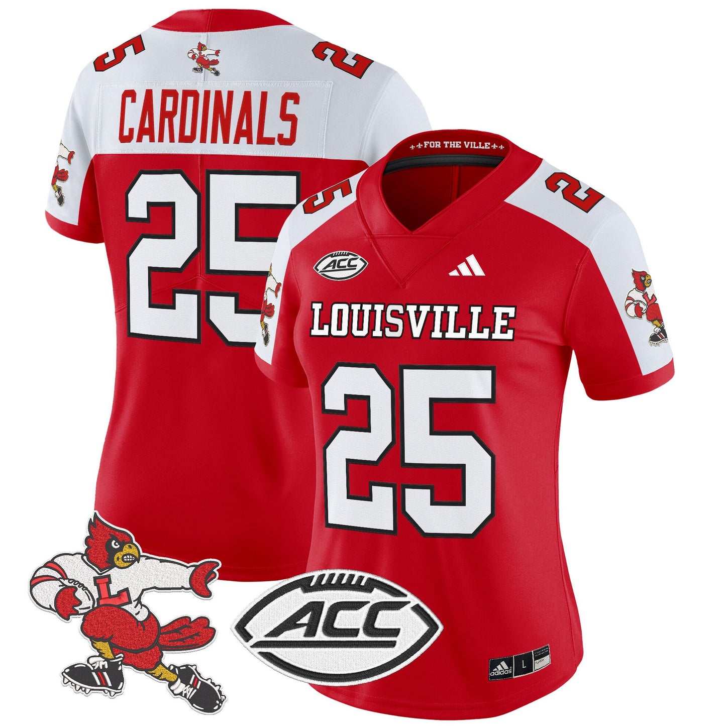 Women's Louisville Cardinals '1980s Throwback' Vapor Limited Jersey - All Stitched