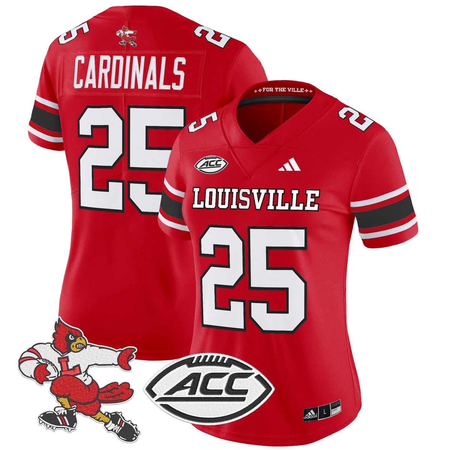 Women's Louisville Cardinals '1980s Throwback' Vapor Limited Jersey - All Stitched