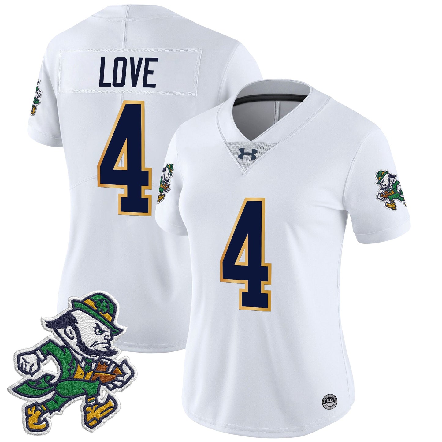 Women's Notre Dame Fighting Irish 2025 'Gridiron Leprechaun Edition' Vapor Limited Jersey – All Stitched
