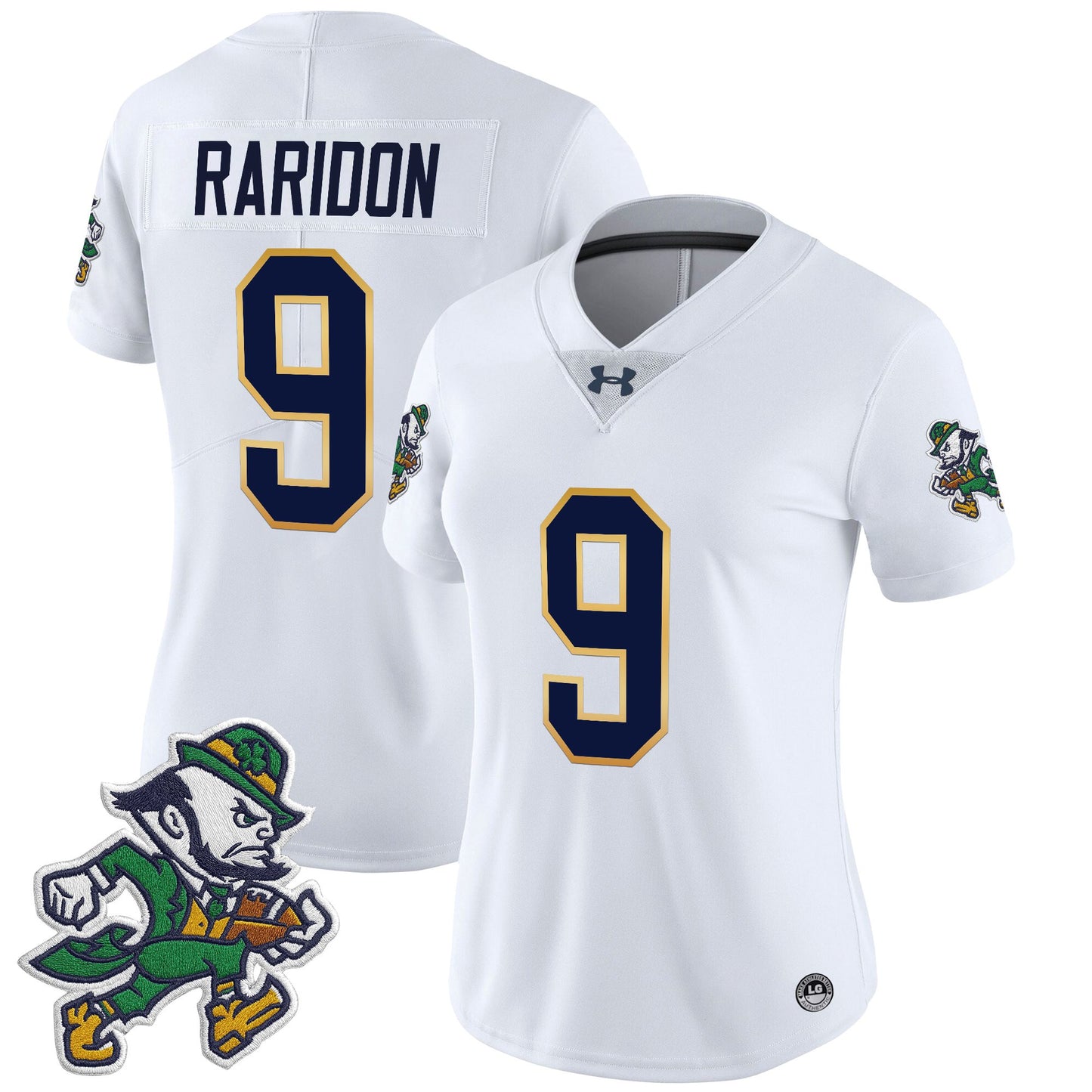 Women's Notre Dame Fighting Irish 2025 'Gridiron Leprechaun Edition' Vapor Limited Jersey – All Stitched