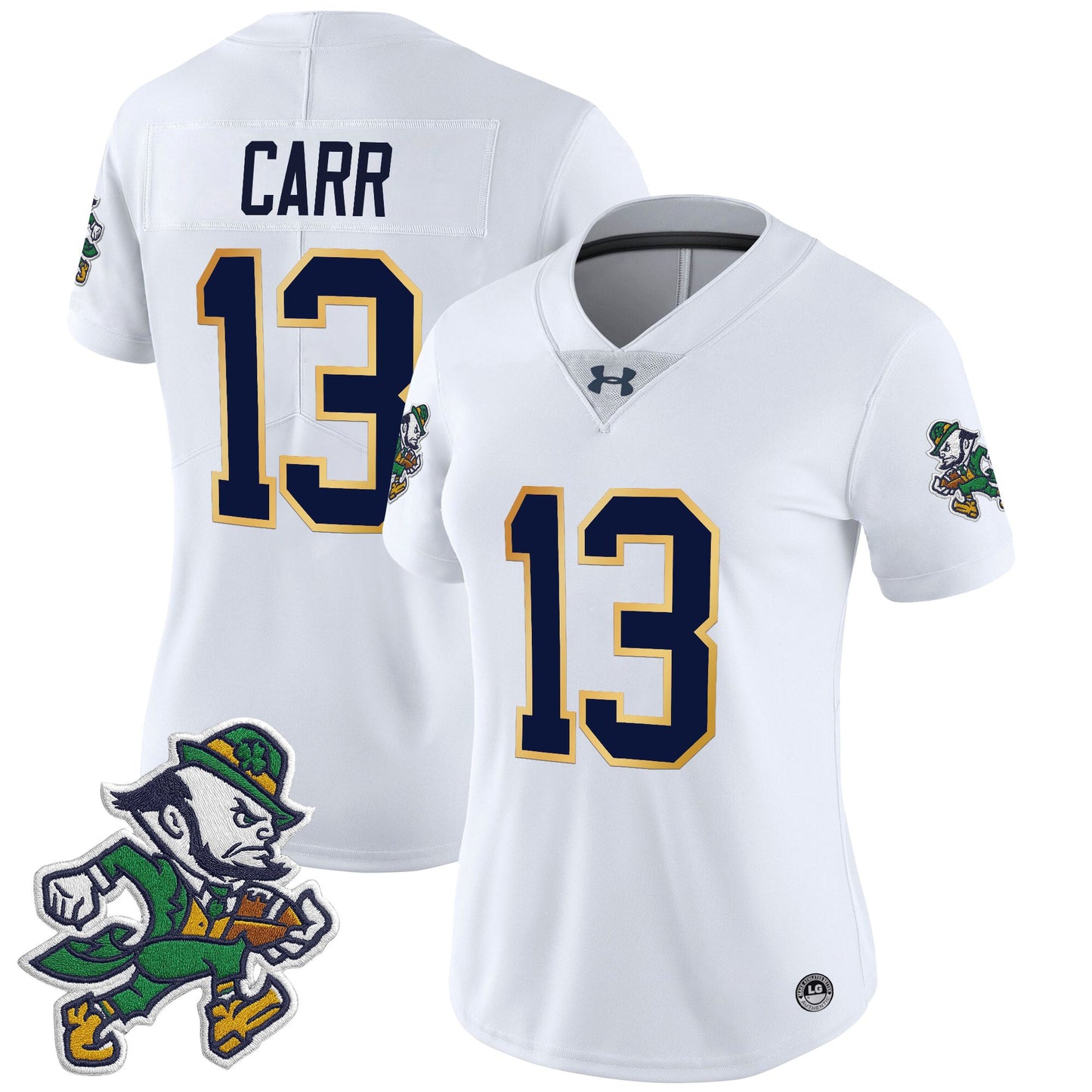Women's Notre Dame Fighting Irish 2025 'Gridiron Leprechaun Edition' Vapor Limited Jersey – All Stitched
