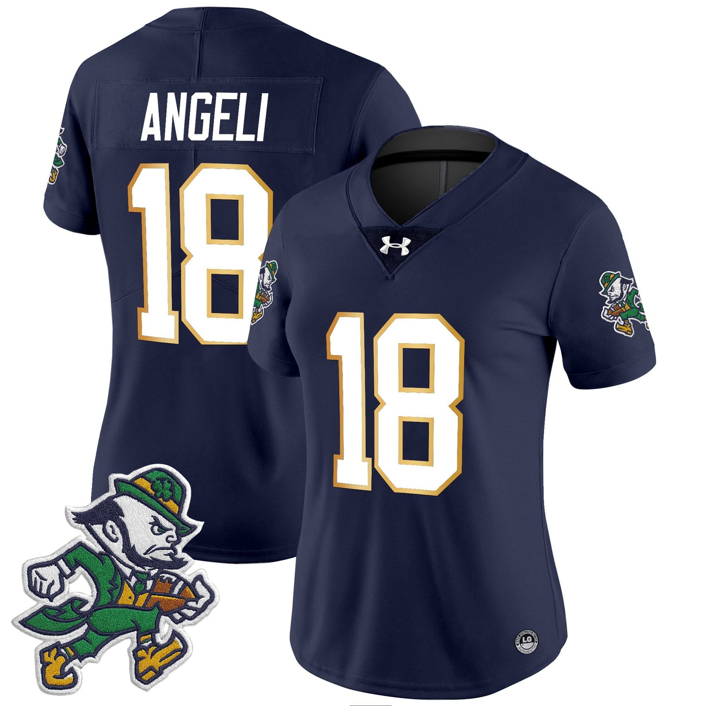 Women's Notre Dame Fighting Irish 2025 'Gridiron Leprechaun Edition' Vapor Limited Jersey – All Stitched