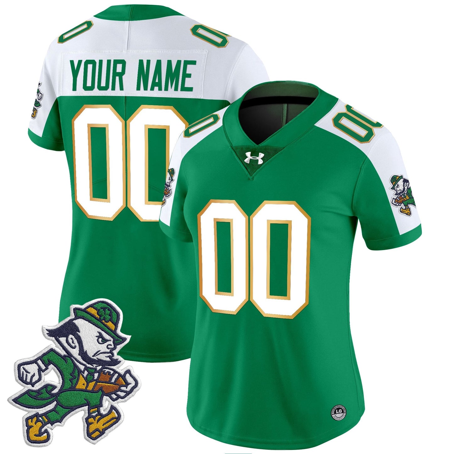 Notre Dame Fighting Irish 2025 'Gridiron Leprechaun Edition' Vapor Limited Custom Jersey – All Stitched