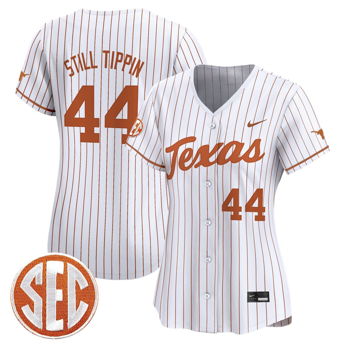 Women's Texas Longhorns 2025 Vapor Baseball Jersey - All Stitched