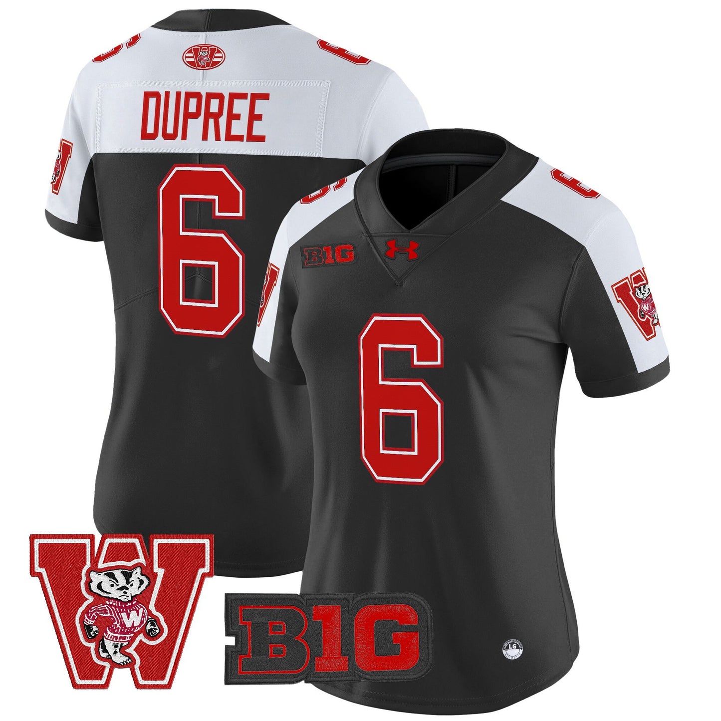 Women's Wisconsin Badgers Throwback Vapor Limited Jersey - All Stitched