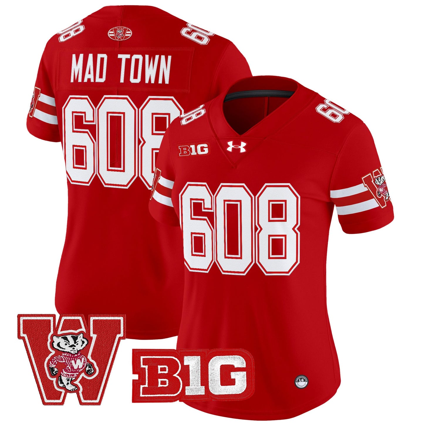 Women's Wisconsin Badgers Throwback Vapor Limited Jersey - All Stitched