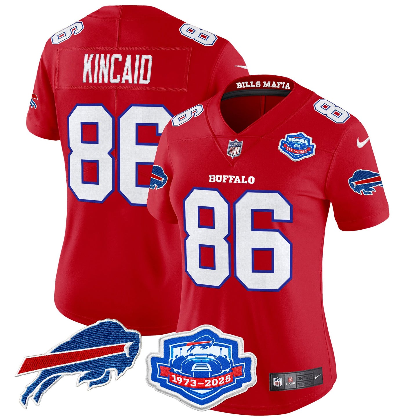Women's Buffalo Bills 2025 "Rivalries" Vapor Limited Jersey - Farewell Season Patch - All Stitched