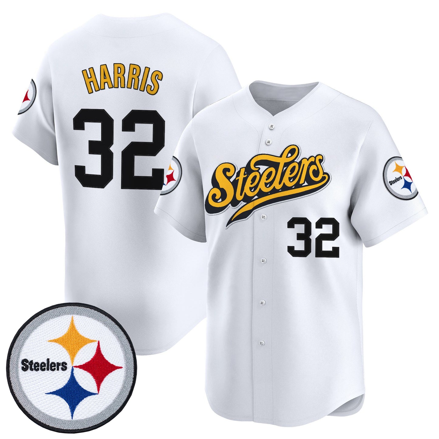 Men's Pittsburgh Steelers 2025 Vapor Baseball Jersey V3 - All Stitched