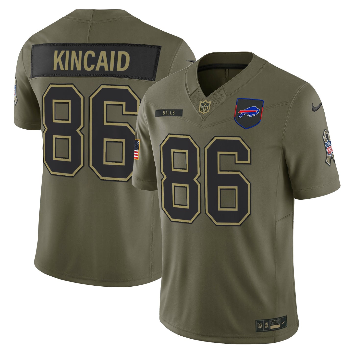 Men's Buffalo Bills 2025 Salute to Service Vapor Limited Jersey - All Stitched