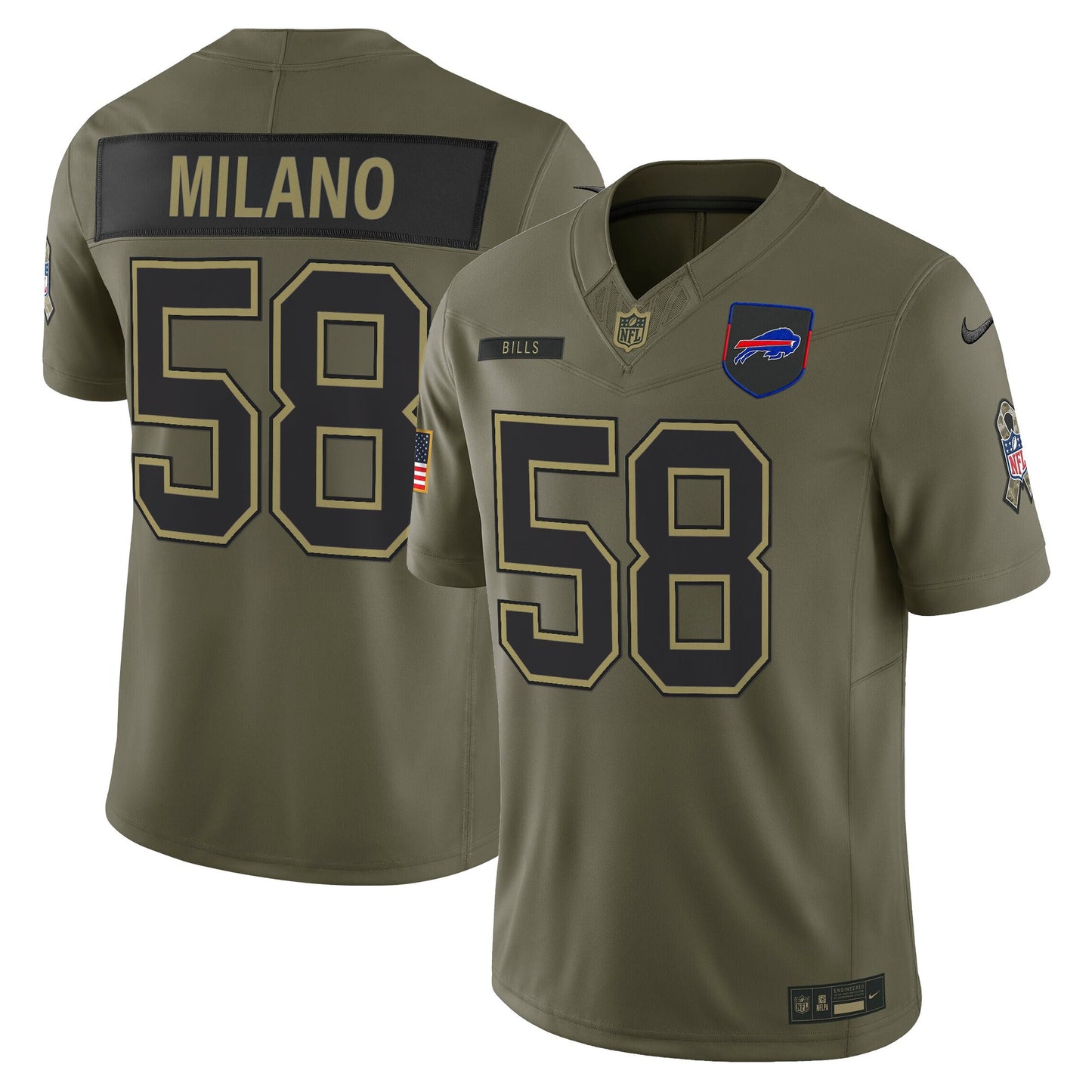 Men's Buffalo Bills 2025 Salute to Service Vapor Limited Jersey - All Stitched