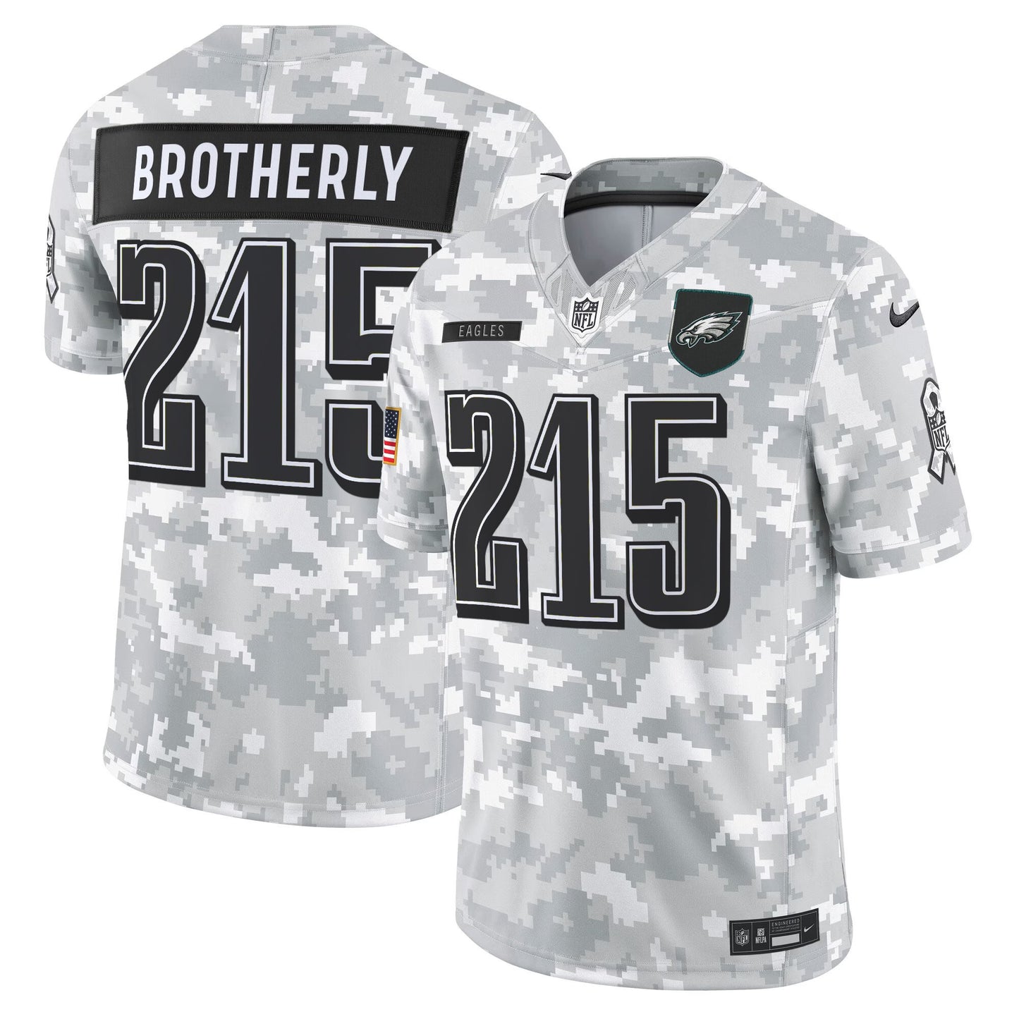 Men's Philadelphia Eagles 2025 Salute to Service Limited Jersey - All Stitched