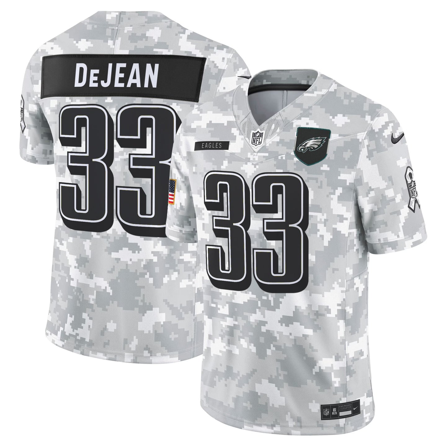 Men's Philadelphia Eagles 2025 Salute to Service Limited Jersey - All Stitched