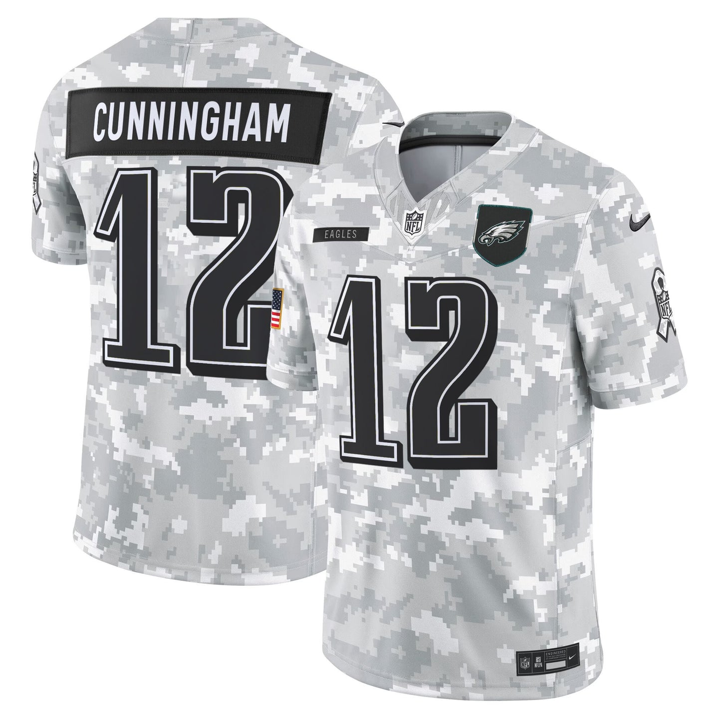 Men's Philadelphia Eagles 2025 Salute to Service Limited Jersey - All Stitched