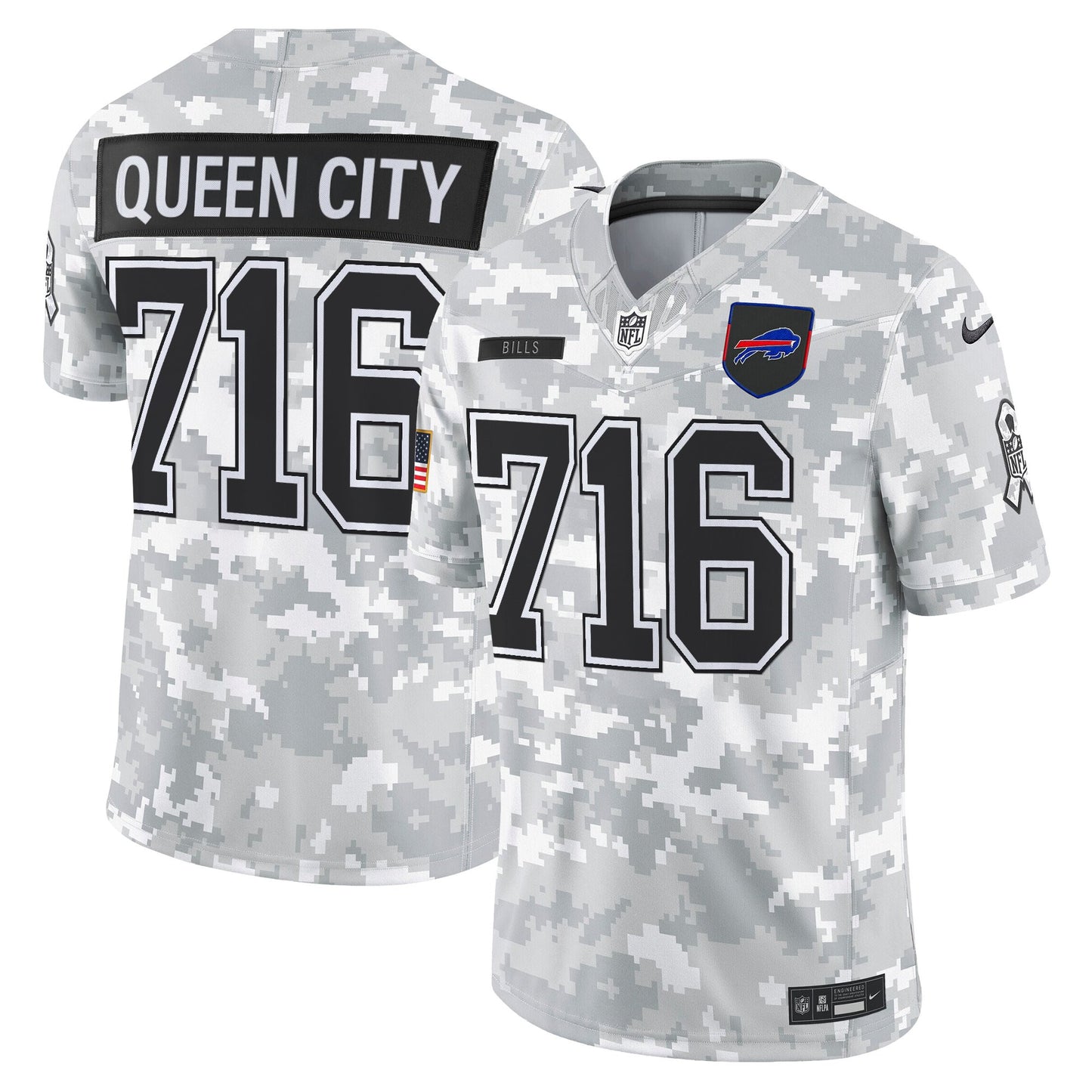 Men's Buffalo Bills 2025 Salute to Service Vapor Limited Jersey - All Stitched