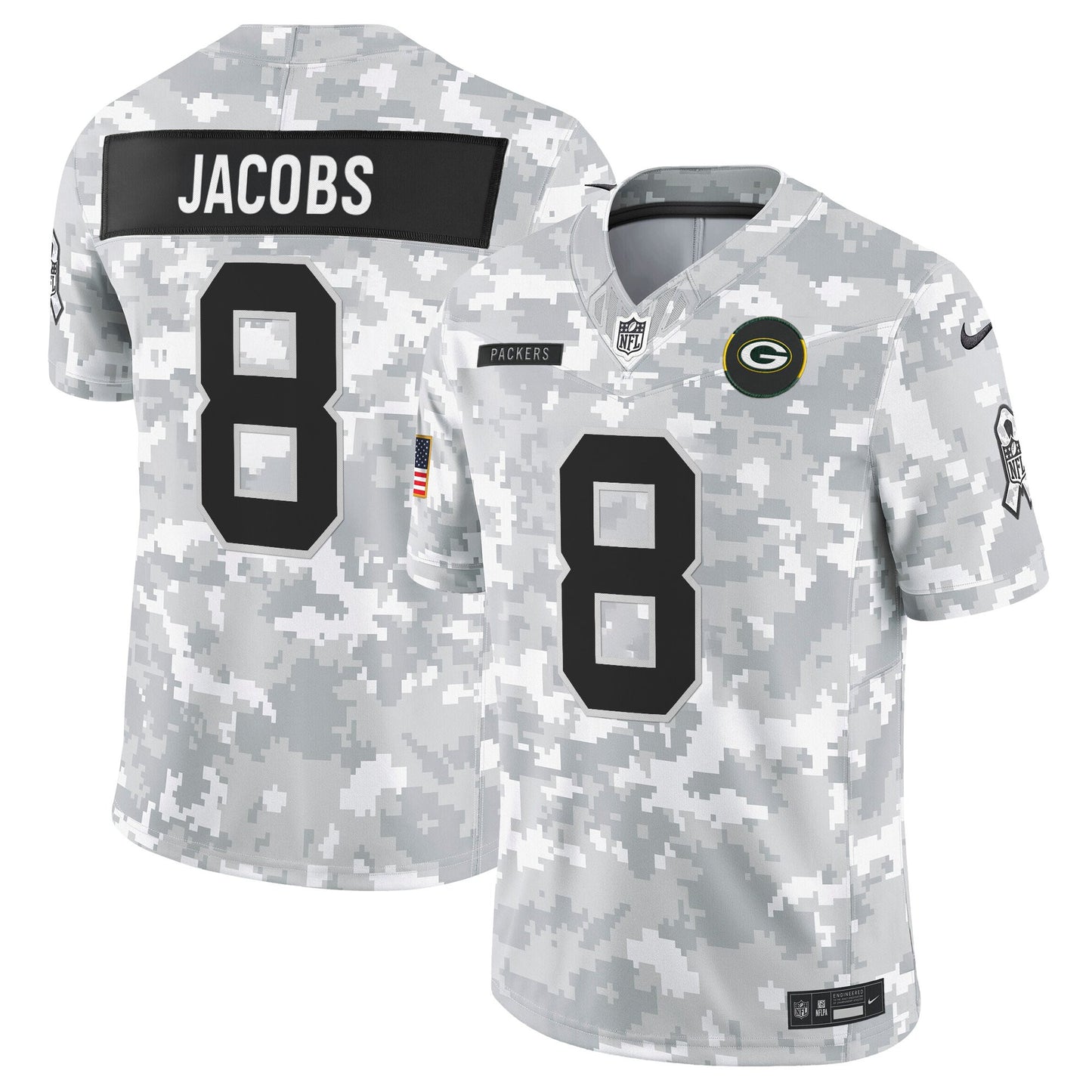 Men's Green Bay Packers 2025 Salute to Service Vapor Limited Jersey - All Stitched
