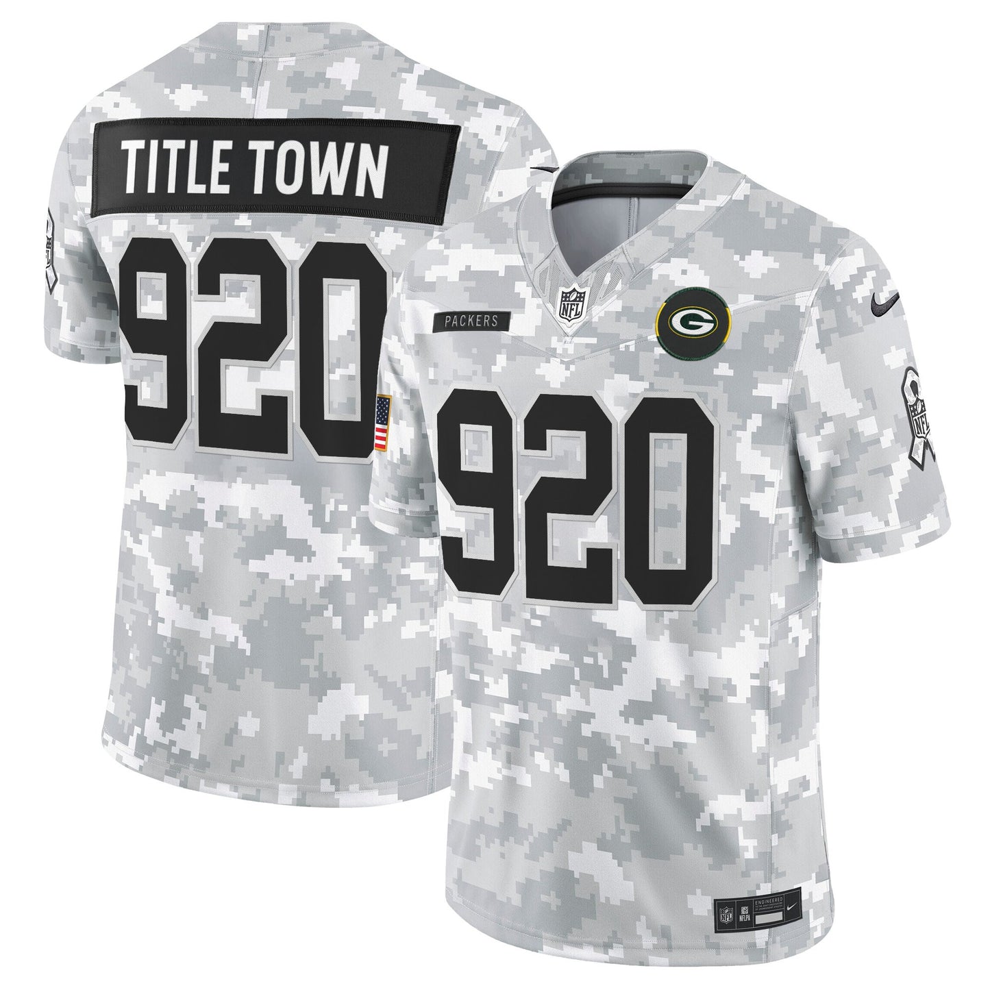 Men's Green Bay Packers 2025 Salute to Service Vapor Limited Jersey - All Stitched