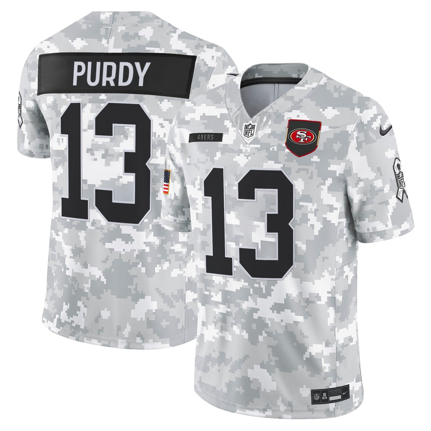 Men's San Francisco 49ers 2025 Salute to Service Vapor Limited Jersey - All Stitched