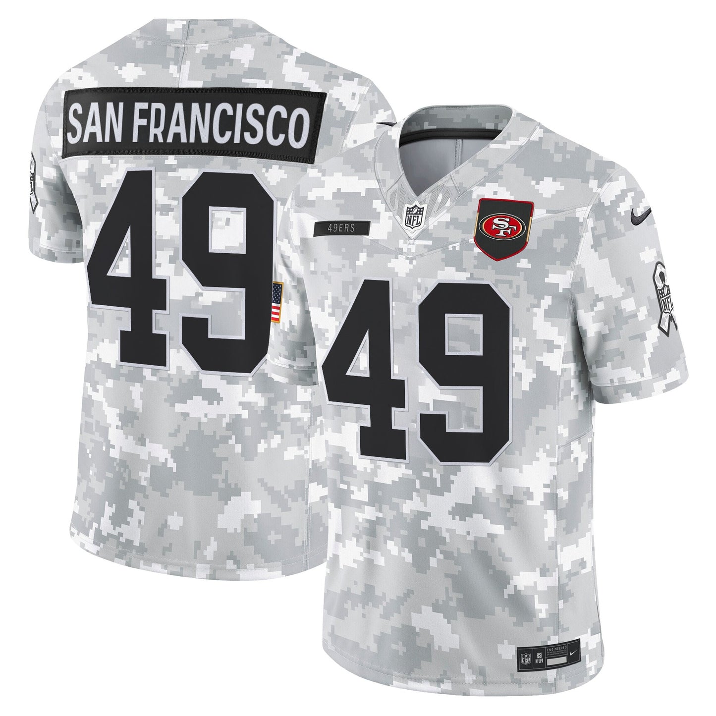 Men's San Francisco 49ers 2025 Salute to Service Vapor Limited Jersey - All Stitched