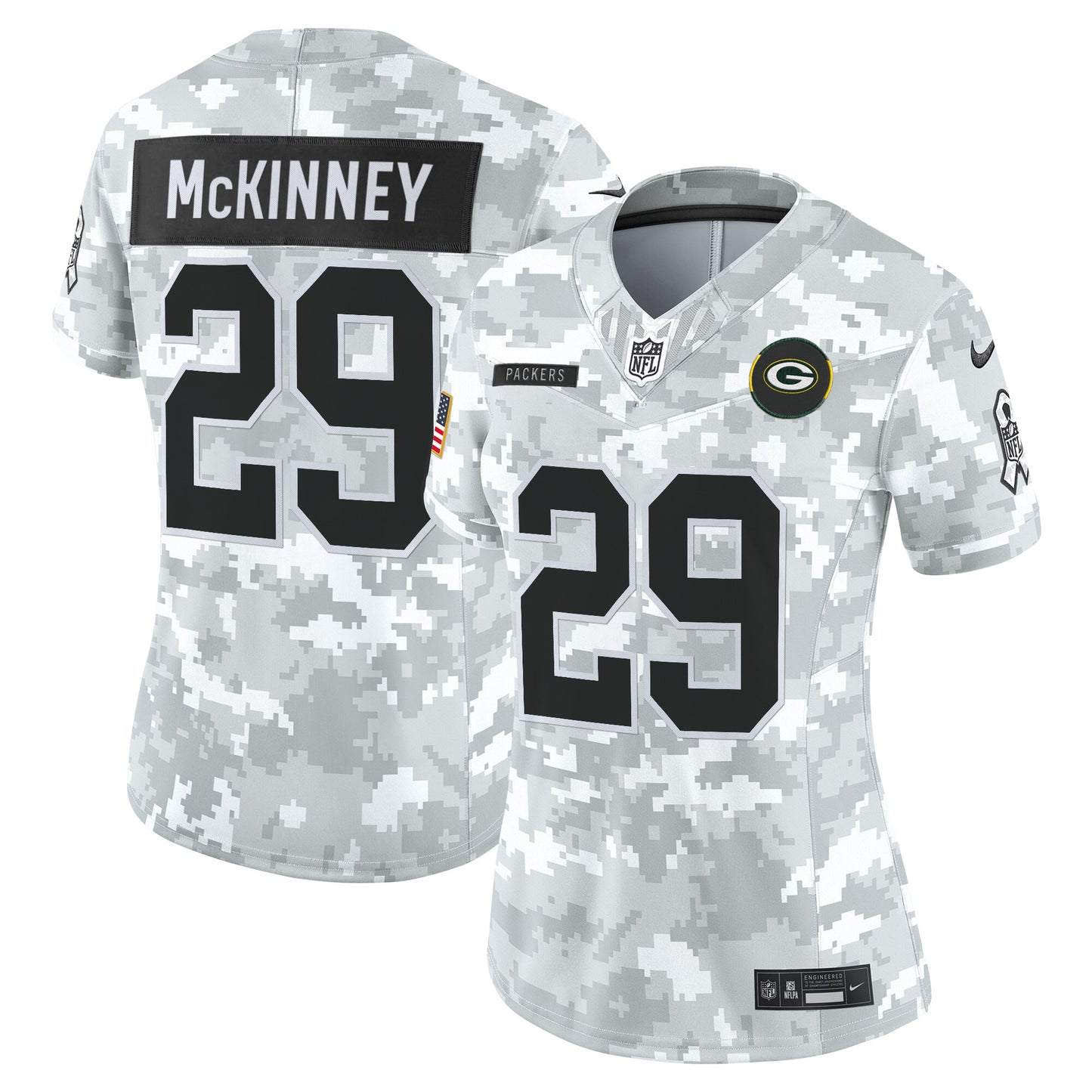 Women's Green Bay Packers 2025 Salute to Service Vapor Limited Jersey - All Stitched