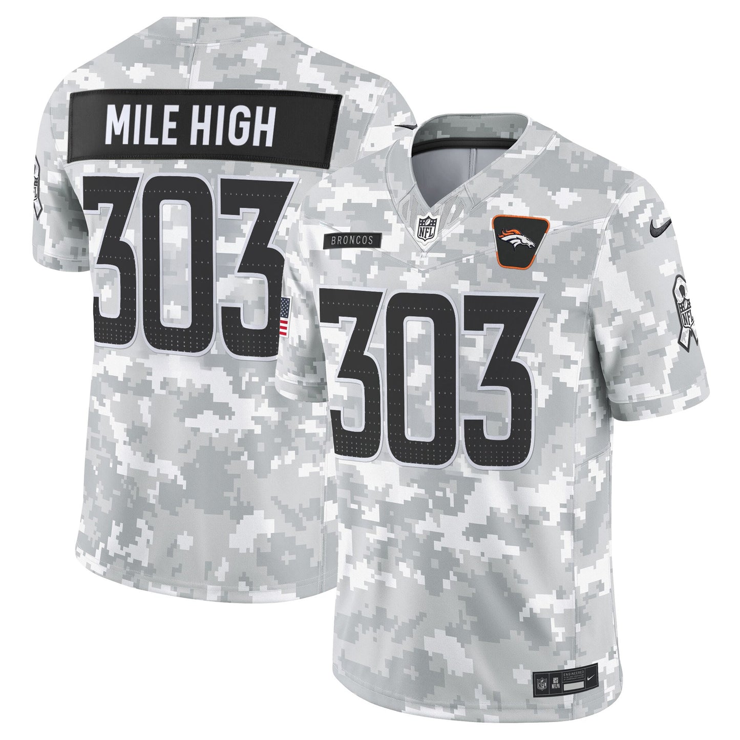 Men's Denver Broncos 2025 Salute to Service Vapor Limited Jersey - All Stitched
