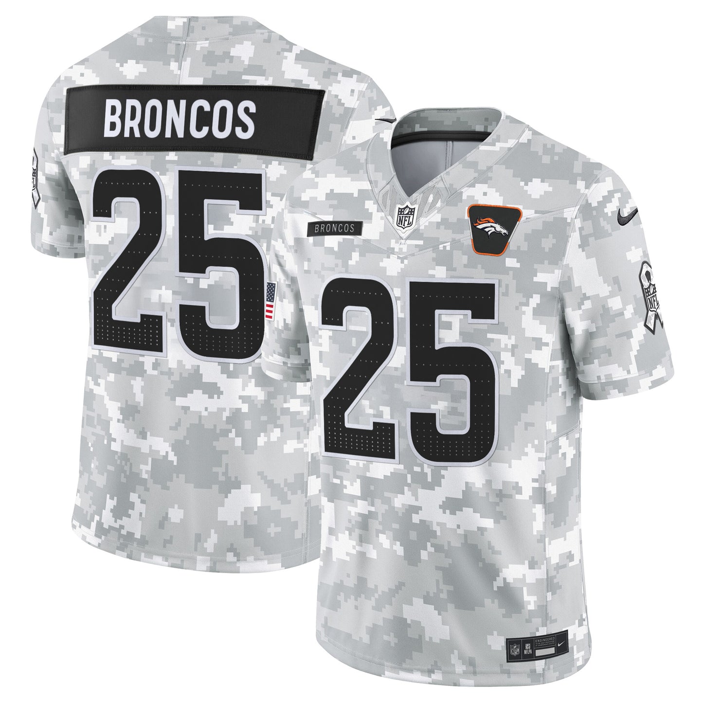 Men's Denver Broncos 2025 Salute to Service Vapor Limited Jersey - All Stitched