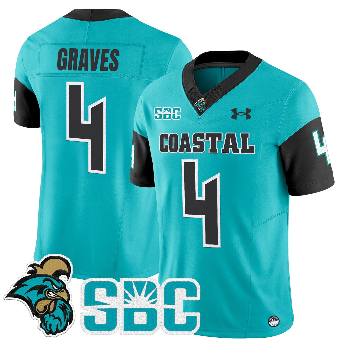 Men's Coastal Carolina Chanticleers 2025 Vapor Limited Jersey - All Stitched