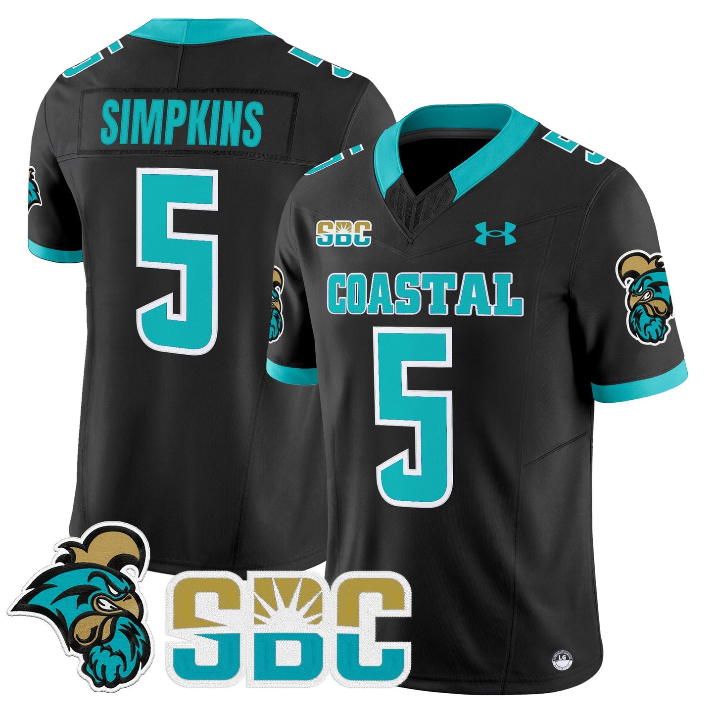 Men's Coastal Carolina Chanticleers 2025 Vapor Limited Jersey - All Stitched