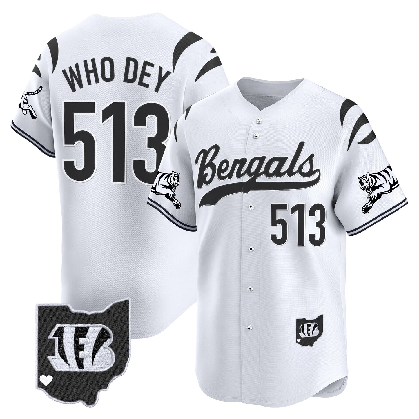 Men's Cincinnati Bengals 2025 Vapor Limited Baseball Jersey V2 - All Stitched