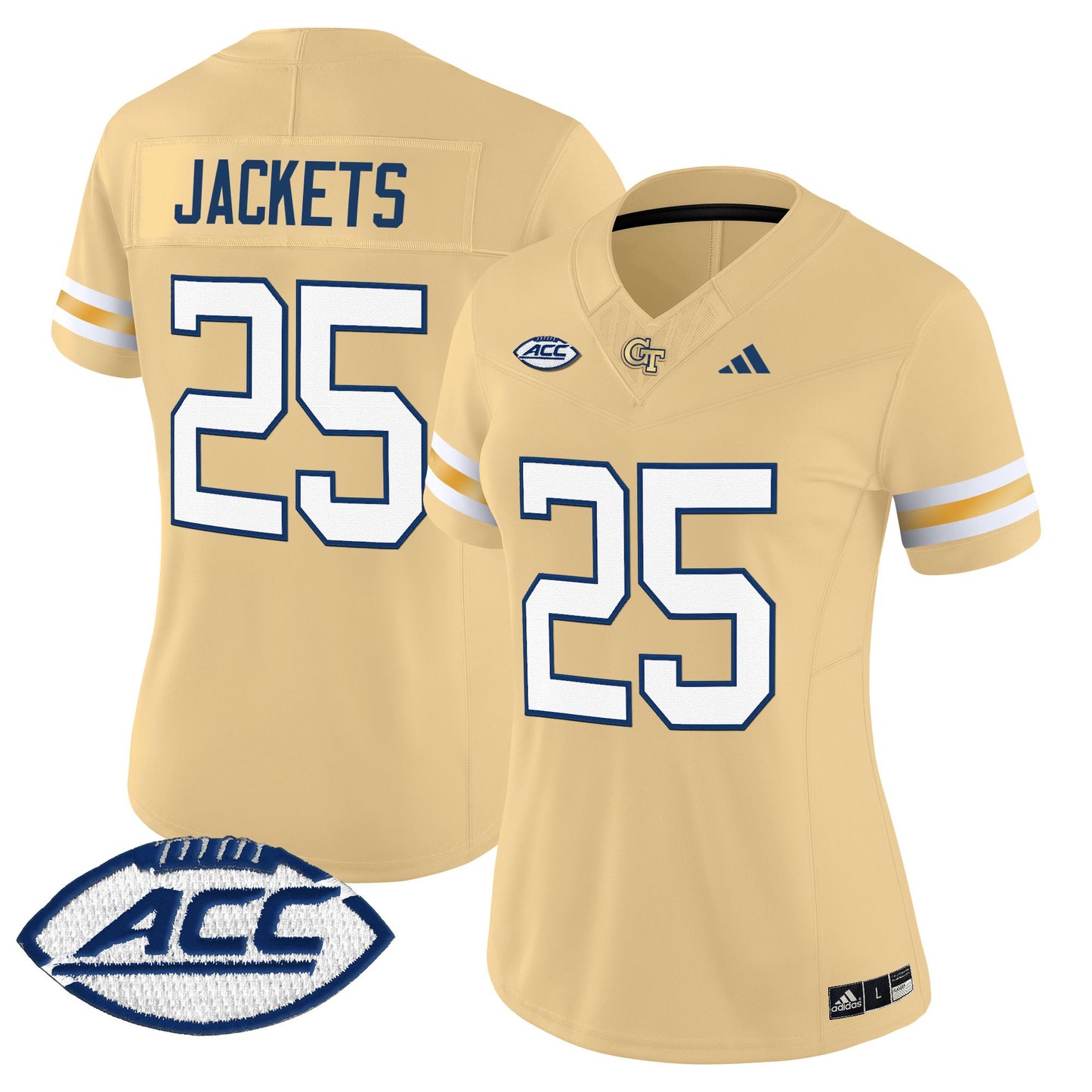 Women's Georgia Tech Yellow Jackets 2025 Vapor Limited Jersey - All stitched