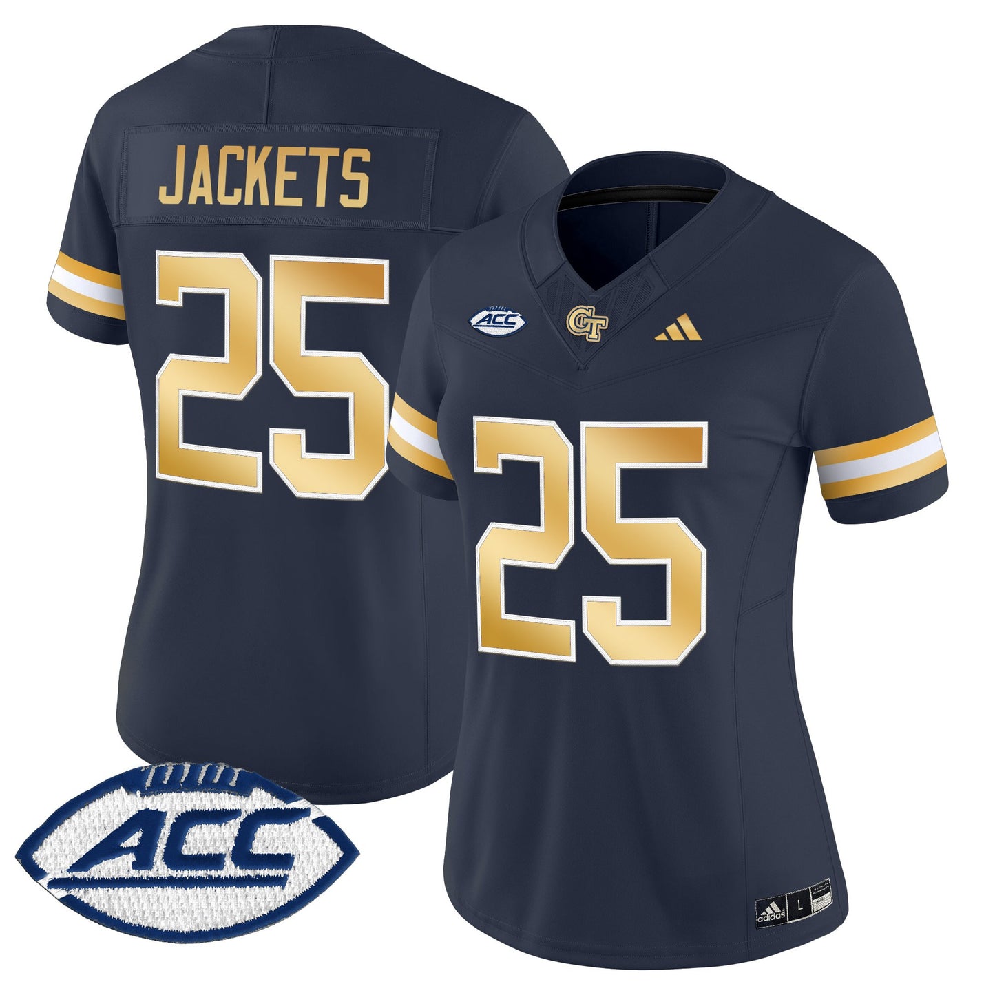 Women's Georgia Tech Yellow Jackets 2025 Vapor Limited Jersey - All stitched