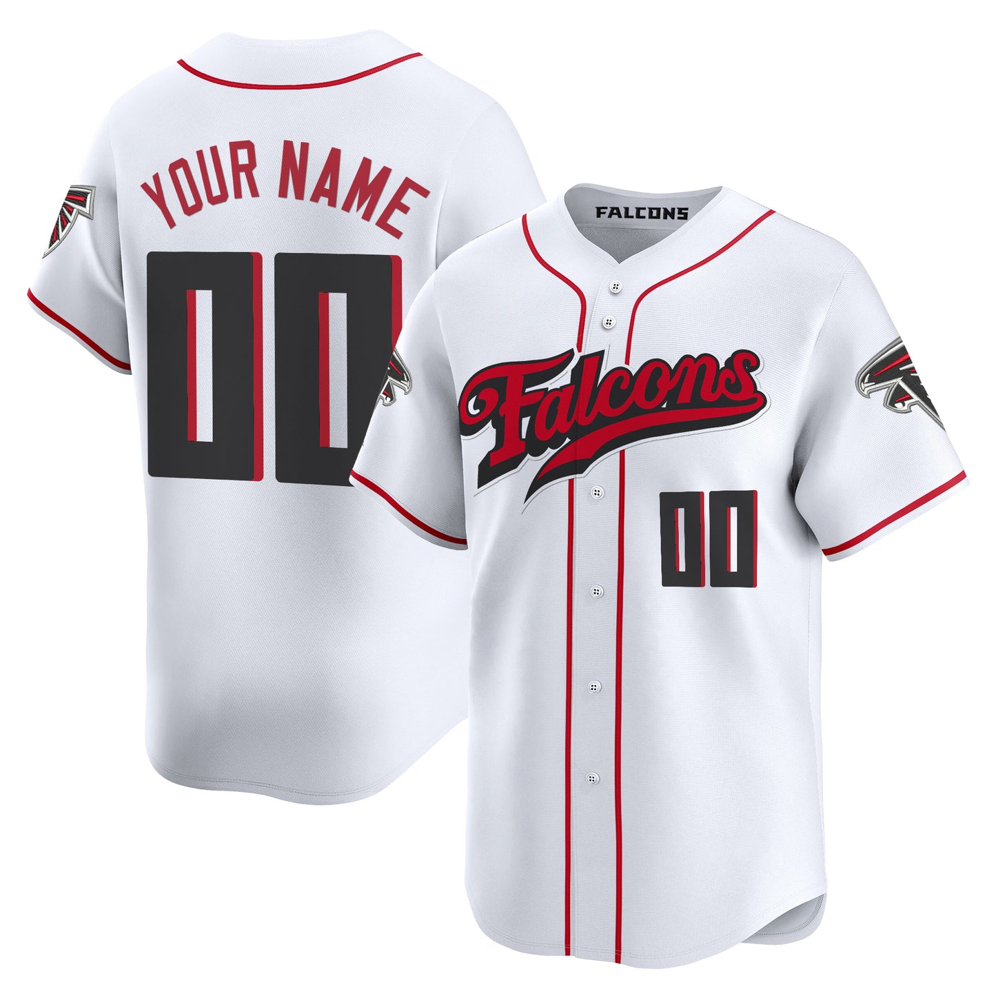 Atlanta Falcons 2025 Vapor Limited Baseball Custom Jersey - All Stitched