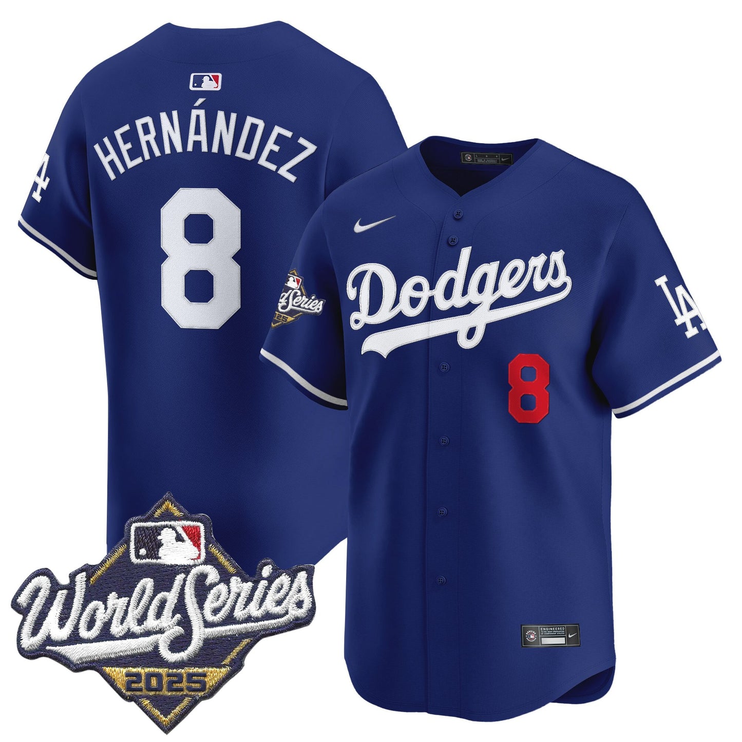 Men's Dodgers 2025 World Series Vapor Premier Limited Jersey - All Stitched