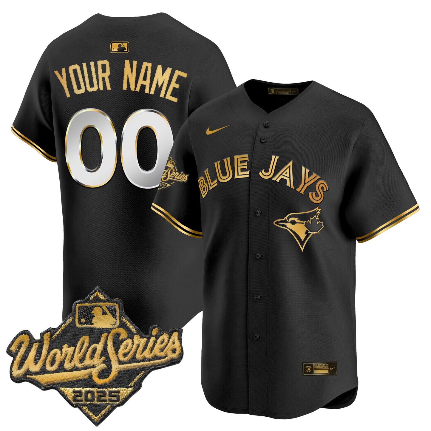 Toronto Blue Jays 2025 World Series Vapor Premier Limited Custom Jersey - All Stitched