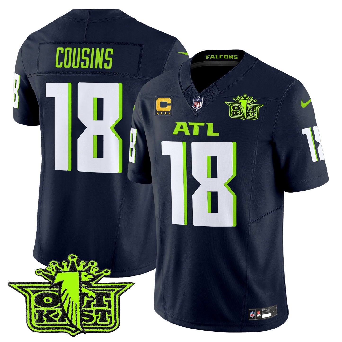 Men's Outkast x Atlanta Falcons 2025 Atliens Vapor Limited Jersey - All Stitched