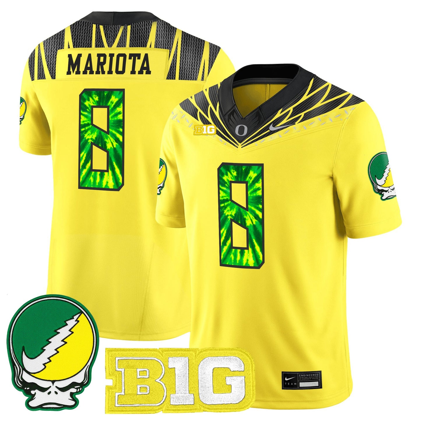 Men's Oregon Ducks 2025 "Grateful Ducks" Vapor Limited Jersey - All Stitched