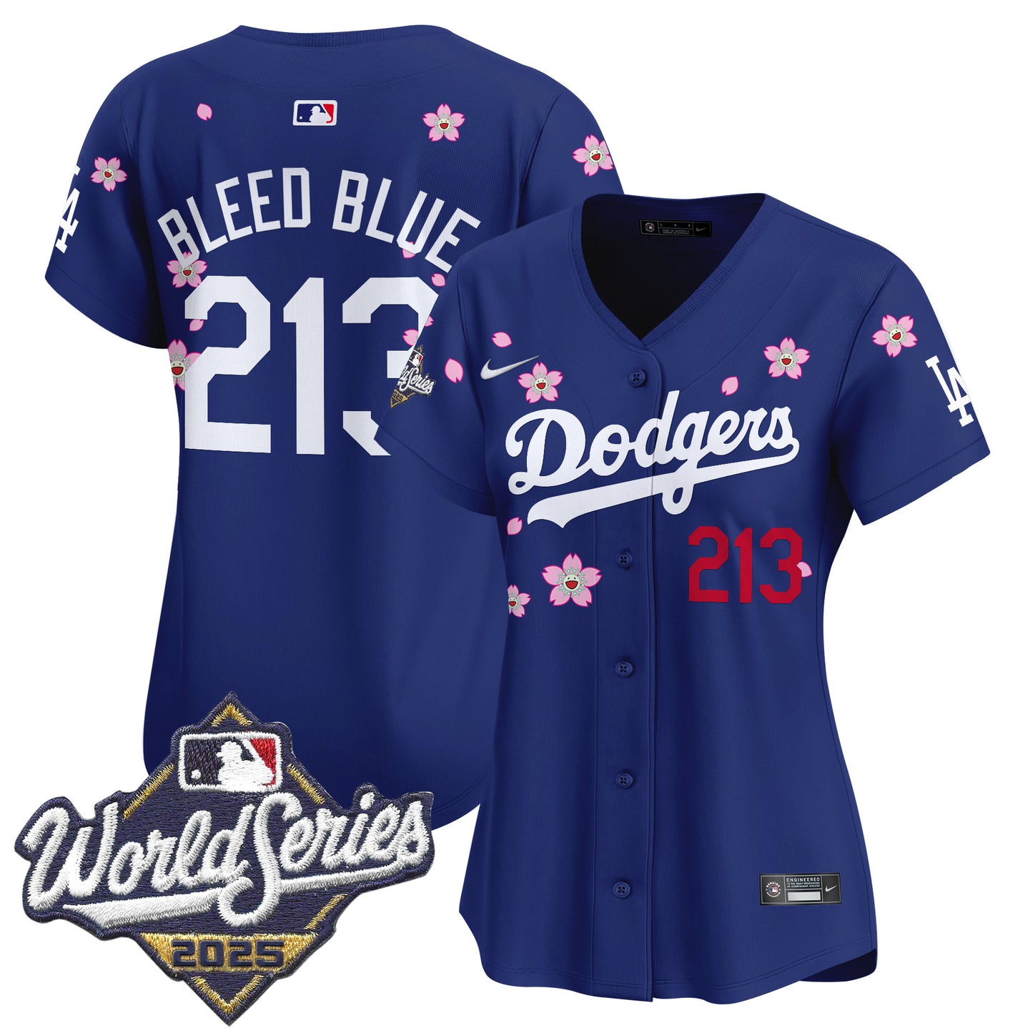 Women's Dodgers 2025 World Series x Tokyo Series Vapor Premier Limited Jersey - Stitched