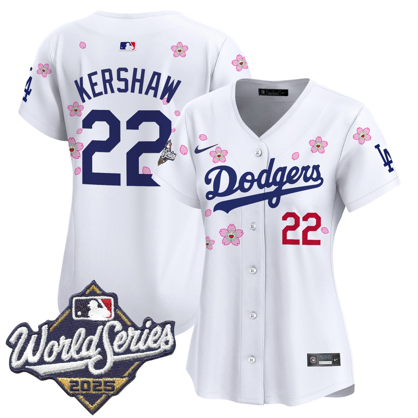 Women's Dodgers 2025 World Series x Tokyo Series Vapor Premier Limited Jersey - Stitched
