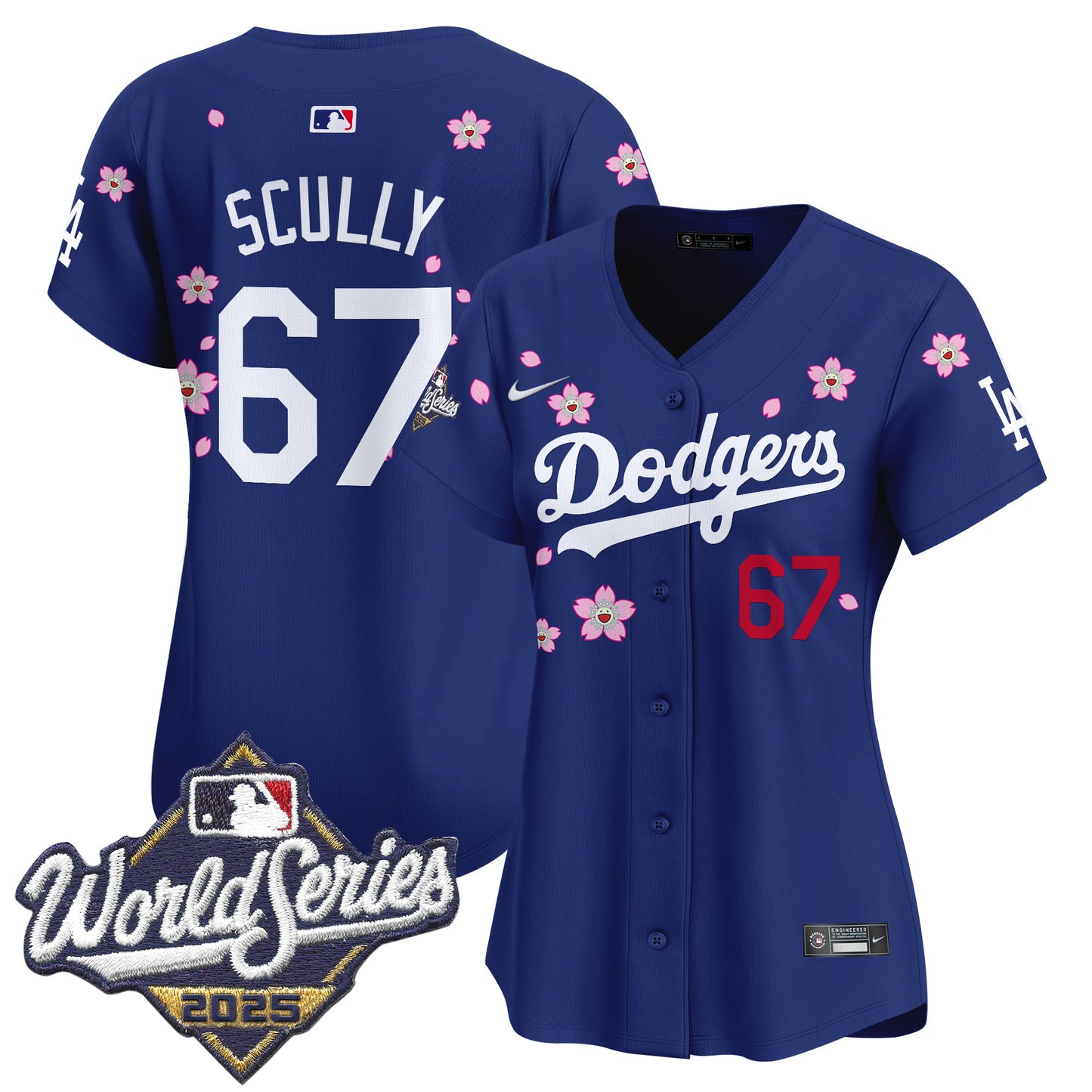 Women's Dodgers 2025 World Series x Tokyo Series Vapor Premier Limited Jersey - Stitched