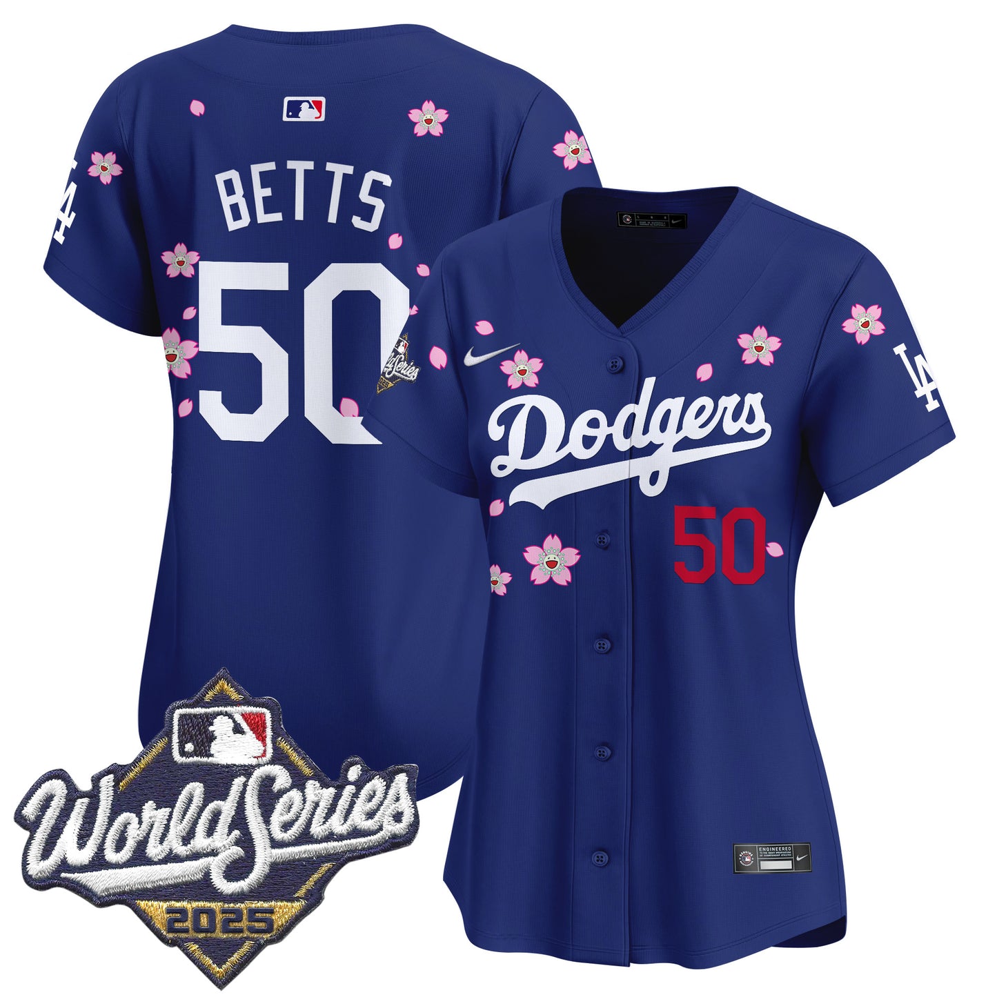 Women's Dodgers 2025 World Series x Tokyo Series Vapor Premier Limited Jersey - Stitched