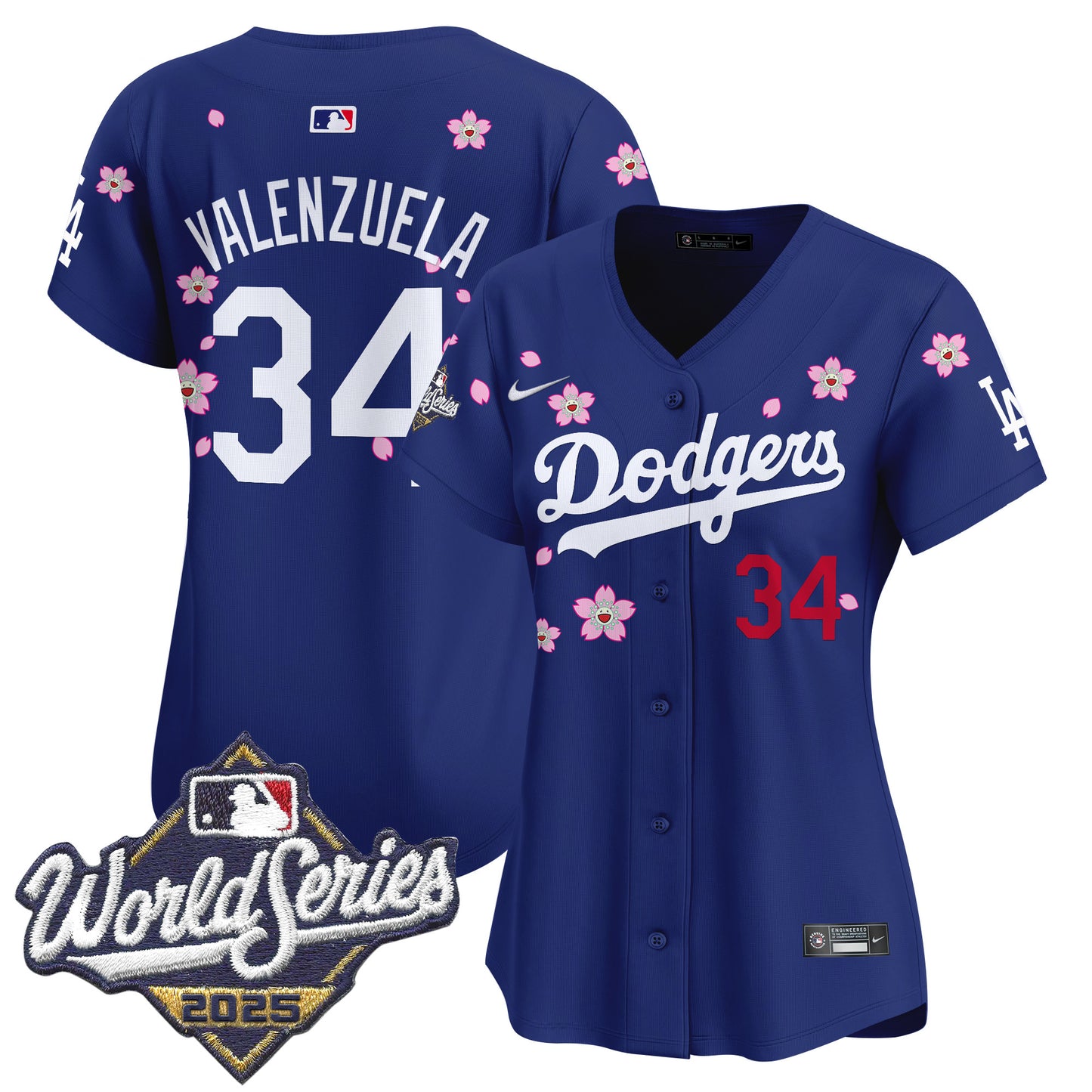 Women's Dodgers 2025 World Series x Tokyo Series Vapor Premier Limited Jersey - Stitched